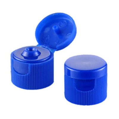 Customized Request Option 28mm PP Plastic Ribbed Flip Top Cap for Hand Santizer Lid