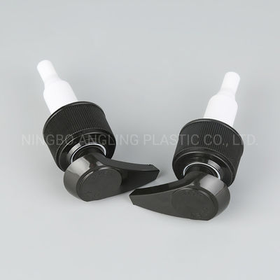 28/410 Left Right Locked Plastic Lotion Pump in Black for Professional Applications
