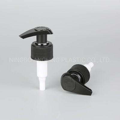 28/410 Left Right Locked Plastic Lotion Pump in Black for Professional Applications