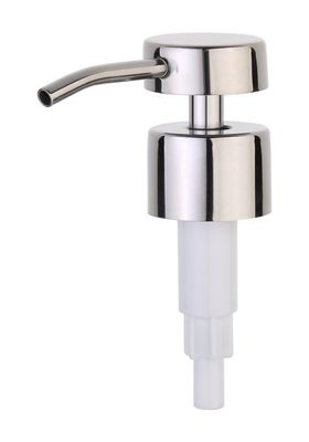 Silver Plastic Hand Liquid Soap Bottle Dispenser Lotion Pump 28410 for Samples Request