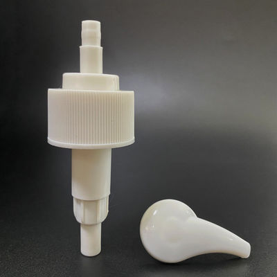 White 28mm Lotion Pump Leaf Molding for Shampoo Bottle Plastic Hand Liquid Dispenser
