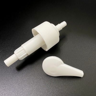 White 28mm Lotion Pump Leaf Molding for Shampoo Bottle Plastic Hand Liquid Dispenser