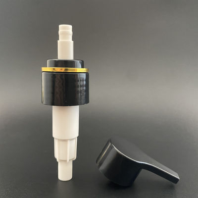 2cc 4cc Output Ribbed Screw Cap Lotion Dispenser Pump for White Shampoo and Body Wash