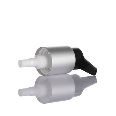 Aluminum 24mm Plastic Pump Treatment Cream Pump for Cosmetic in White Color