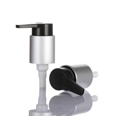 Aluminum 24mm Plastic Pump Treatment Cream Pump for Cosmetic in White Color