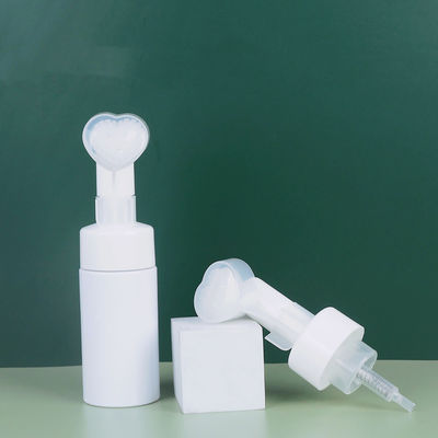 Customizable Heart Shape Pump Facial Cleanser Foam Bottle 100ml 120ml 150ml 200ml 250ml