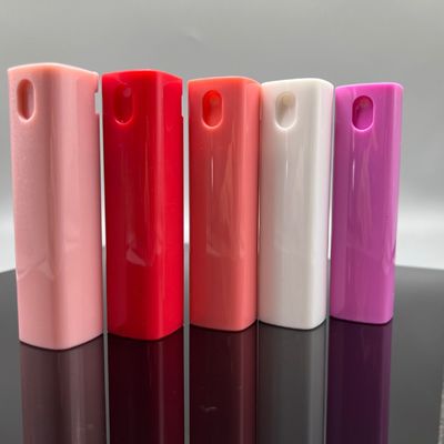 Small 10ml Square Shape All Plastic Perfume Pen Cosmetic Bottle with Sprayer Pump