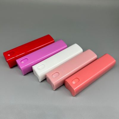 Small 10ml Square Shape All Plastic Perfume Pen Cosmetic Bottle with Sprayer Pump