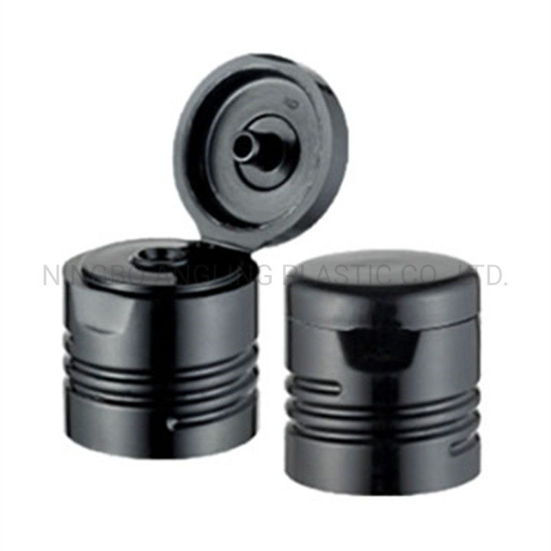 24mm 28mm Flip Top Cap Plastic Cap Ribbed Closure with Customized Request 28/410